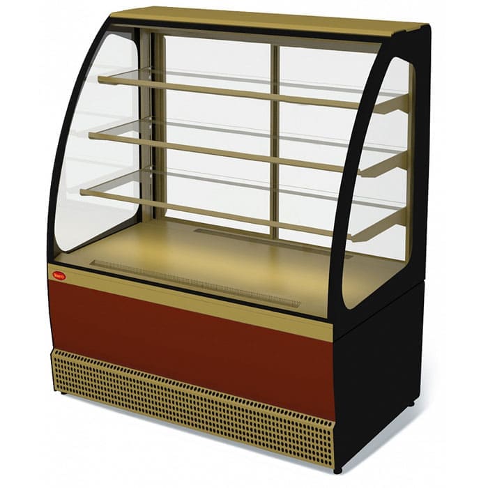 Витрина холодильная Veneto VSo-1.3 в аренду, открытая для самообслуживания, среднетемпературная