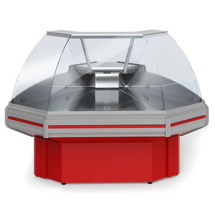 Витрина холодильная угловая Golfstream Двина 1761 мм в аренду, среднетемпературная