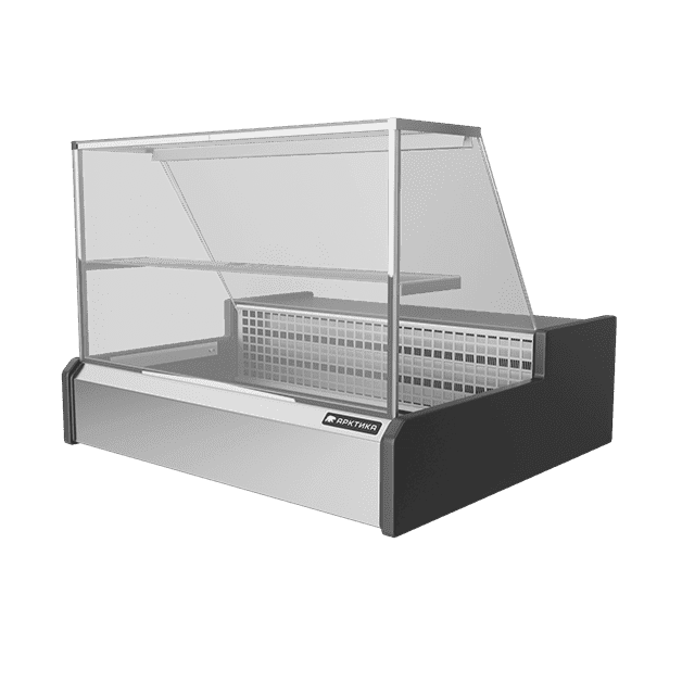 Витрина настольная холодильная Арктика 100 У CUBE, кубическая, универсальная от -6 +6 градусов, ширина 1000 мм