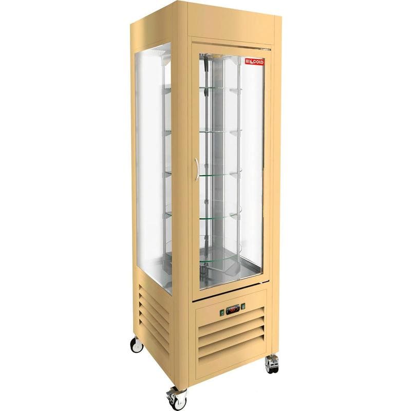 Витрина кондитерская Hicold 350 R в аренду, среднетемпературная +2 +10 градусов, крутящиеся полки