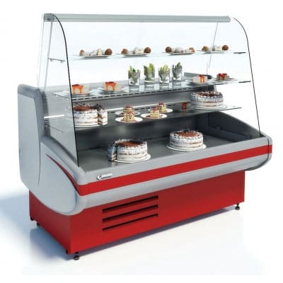 Витрина холодильная Криспи Gamma-2 K 1350 мм в аренду, среднетемпературная