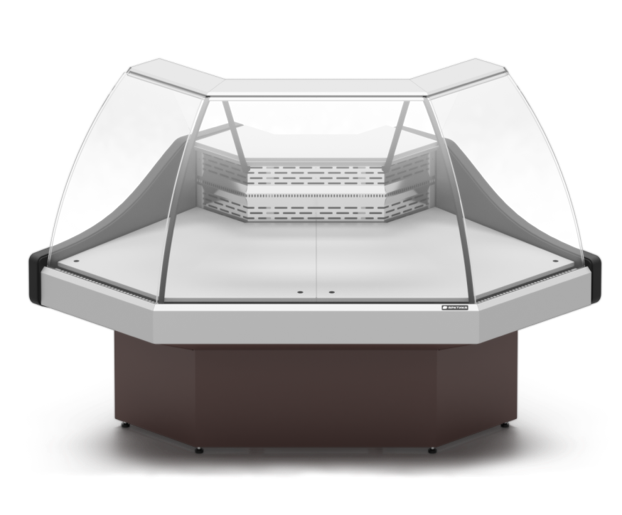 Витрина холодильная угловая Арктика КВС в аренду, универсальная, среднетемпературная
